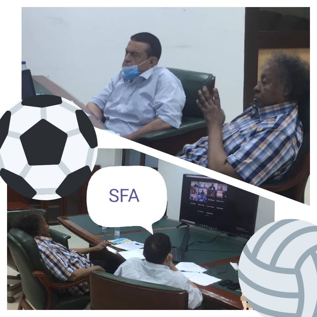 شداد يطلع رئيسي الفيفا والكاف على تطورات الأوضاع في السودان بمنشط كرة القدم