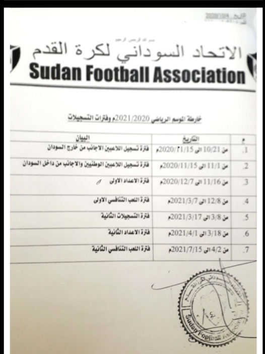 إتحاد كرة القدم  يعلن خارطة موسم 2020-2021