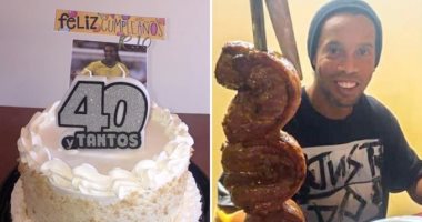 رونالدينو يحتفل بعيد ميلاده الـ40 في السجن