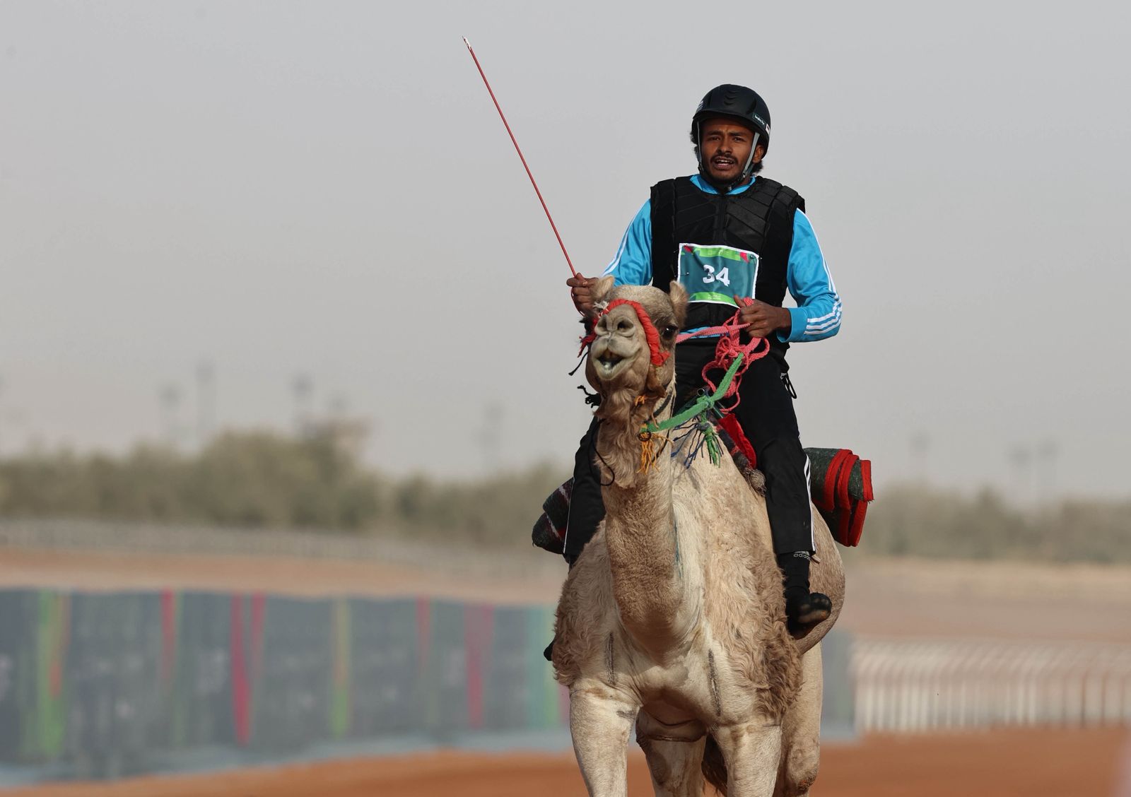 في العاب التضامن الإسلامي .. الفارس السوداني الزبير يتأهل الى نهائي الهجن بمطية  ( شاهين )